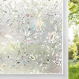 Cumpara ieftin Folie Geam Decorativă Florală 200x60 cm &ndash; Intimitate și Protecție UV pentru Acasă și Birou