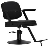 Fotoliu de coafură Brilano hidraulic rotativ pentru salon de coafură, suport pentru picioare, scaun de coafură.