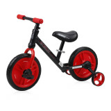 Bicicleta de tranzitie 2 in 1 Energy cu pedale si roti auxiliare Black Red, Lorelli