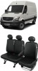 Set huse Scaun din piele MERCEDES Sprinter 3 locuri 2+1 2000 - 2017, Confort Line