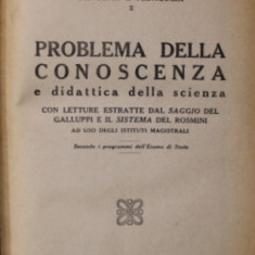 PROBLEMA DELLA CONOSCENZA E DIDATTICA DELLA SCIENZA di ANTONIO ALIOTTA , 1924