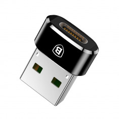 Adaptor / OTG / Conector USB C - USB, Baseus, Negru foto