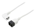 Cablu IEC C19 mamă unghi, C20 tată, 1,8m, 3x1,5mm&sup2; PVC