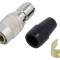 Conector circular push-pull mufă argintie: Mufă circulară push-pull argintie