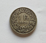 Elvetia - 1 Franc 1921- Argint, Europa