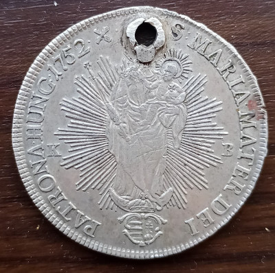 Moneda Ungaria - 1 Taler 1752 - Argint foto