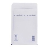 Plic cu protectie, 220 x 340 mm (interior), alb, banda silicon, 90 g/mp, 5 bucati/set