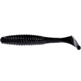 Shad Hide Up Stagger Original 1.5&quot;, 109 Black Solid, 4cm, 0.6g, 8buc/pac