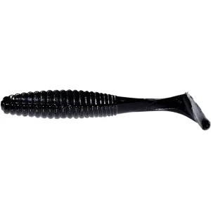 Shad Hide Up Stagger Original 1.5&amp;quot;, 109 Black Solid, 4cm, 0.6g, 8buc/pac foto