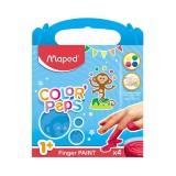 Set pictura cu degetele Color Peps 4 culori 80 g Maped