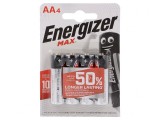 Baterie Alcalină 1,5V AA 4 Buc MAX, Energizer