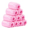 Set 100 huse de pantofi impermeabile de unica folosinta, flippy, universale, roz si albastre, pentru zile ploioase