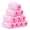 Set 100 huse de pantofi impermeabile de unica folosinta, flippy, universale, roz si albastre, pentru zile ploioase