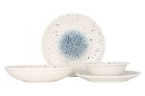 Rinart Set de vesela - Splash - 24 bucăți - 6 persoane - Porţelan