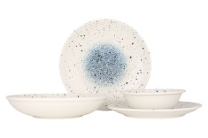 Rinart Set de vesela - Splash - 24 bucăți - 6 persoane - Porţelan