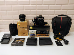 Kit complet foto Nikon D3300 + 18-55 mm VR II + 35 mm f1.8G + Geanta + Accesorii foto