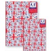 Set 2 Caiete A6/A5 Coperta Cartonata Steag Marea Britanie, Liniatura Dictando, Jad - Papetarie Birotica