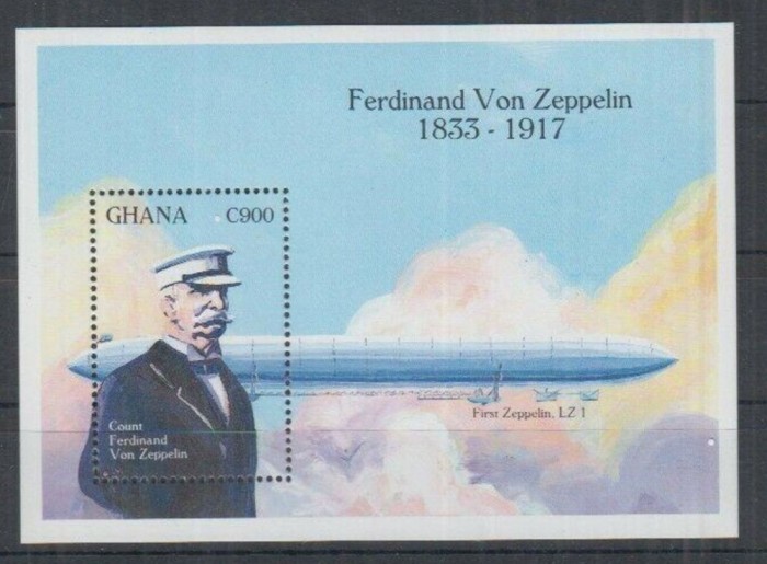 GHANA 1993 BALOANE DIRIJABILE ZEPPELINE