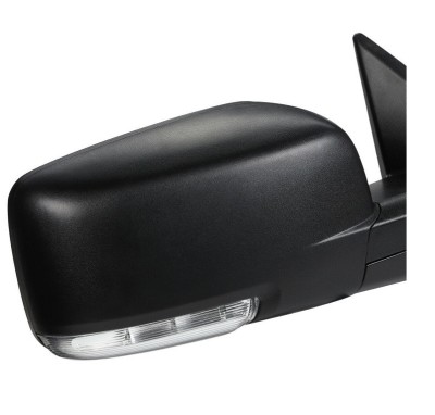 Oglinda usa exterioara DODGE RAM (DS/DJ), 2010-2012, SRL, partea dreapta, reglare electrica; carcasa neagra; incalzit; geam cromat; 10 gauri / 2 pini foto