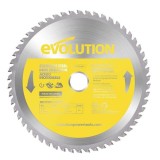 Panza circular pentru taiat otel inoxidabil, pentru fierastraie circulare Evolution 210mm, &Oslash;210 x 25.4 mm, 54 dinti TCT