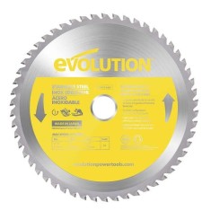 Panza circular pentru taiat otel inoxidabil, pentru fierastraie circulare Evolution 210mm, &Oslash;210 x 25.4 mm, 54 dinti TCT