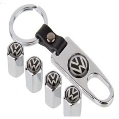 Set 4 capacele VW ventil roti capace breloc cheie foto