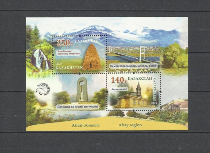 KAZAKHSTAN 2023 REGIUNEA ABAY ARHITECTURA FAUNA FLORA