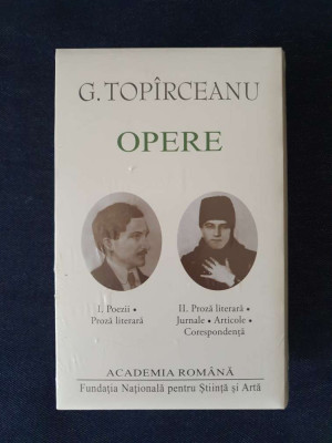 George Topirceanu &amp;ndash; Opere I-II (ed. de lux, Academia Romana, 2 vol.) foto