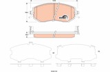 TRW GDB3519 COTEC set placute frana,frana disc