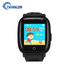 Ceas Smartwatch Pentru Copii Twinkler TKY-Q11 cu Functie Telefon, Localizare GPS, Camera, Lanterna, SOS, Pedometru, Jocuri, IP54 - Negru foto