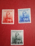 NORVEGIA 1937, KING HAAKON VII. - 3 VALORI MNH