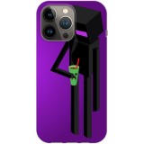 Husa compatibila cu Apple iPhone 13 Pro Max model Enderman, Silicon, TPU, Viceversa, Transparent, Carcasa