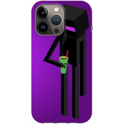 Husa compatibila cu Apple iPhone 13 Pro Max model Enderman, Silicon, TPU, Viceversa foto