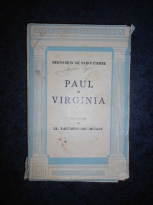 BERNADIN DE SAINT PIERRE - PAUL SI VIRGINIA (1945) foto