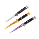 Cumpara ieftin Set trei bricege cu arc, DEPOX&reg;, design italian clasic, husă inclusă, 22 cm, auriu/multicolor