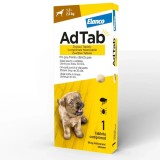AdTab C&acirc;ini 56 mg (1.3 - 2.5 kg) - 1 tabletă Purici și Căpușe, Acțiune 30 Zile