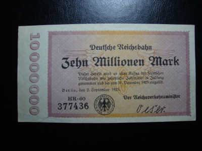GERMANIA 10.000.000 MARKS 1923 SUPERBA foto