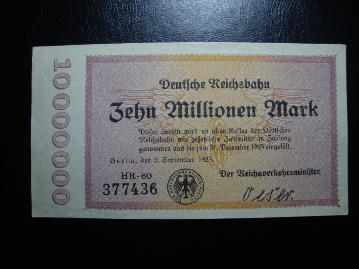 GERMANIA 10.000.000 MARKS 1923 SUPERBA