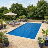 vidaXL Husă pentru piscină Negru și Albastru 1000 x 500 cm PE 42034495