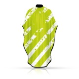 Cumpara ieftin Pelerina coafor/frizerie - ROVRA - Splash - Alb/Verde