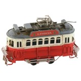 Tramvai decorativ retro, din metal 14x4x9 CM