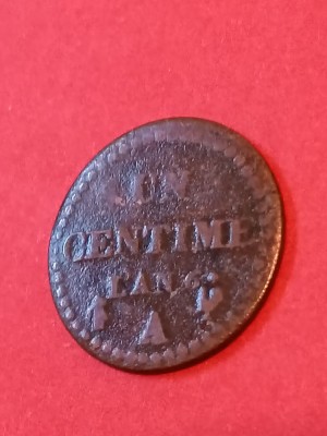 1 Un centime L&amp;#039;an 6 (1797), stare foarte buna [poze]. Discount de 10 % pentru comenzi cumulate de minimum 170 de lei. foto