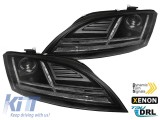 Kit de faruri xenon potrivit pentru Audi TT 8J 2010-2014 cu AFS, baza cromata, stanga si dreapta Performance AutoTuning