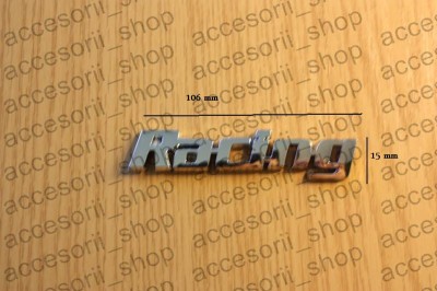 emblema scris RACING foto