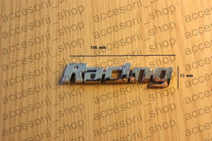 emblema scris RACING
