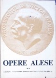 Opere Alese Vol. 2 Victor Babes, Editura Academiei 1980, Romana, Coperta Cartonata