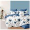 Lenjerie pat dublu,bumbac finet,6 piese,cearceaf normal 220x240cm, cearceaf pilota 200x220cm, 2 fete de perna 50x70, 2 fete de perna 70x70-A1104