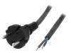 Cablu alimentare JONEX 2x1,5mm2, 3m, Negru, Izolatie Guma, H05RR-F