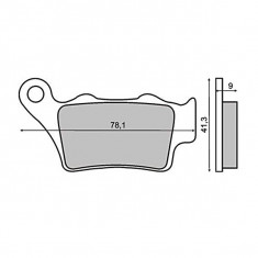 Placute frana BMW F 650 '94-'05 /Honda NX 500 '97-'99 Cod Produs: MX_NEW 225101330RM