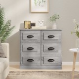 VidaXL Servantă, gri sonoma, 70x35,5x67,5 cm, lemn prelucrat